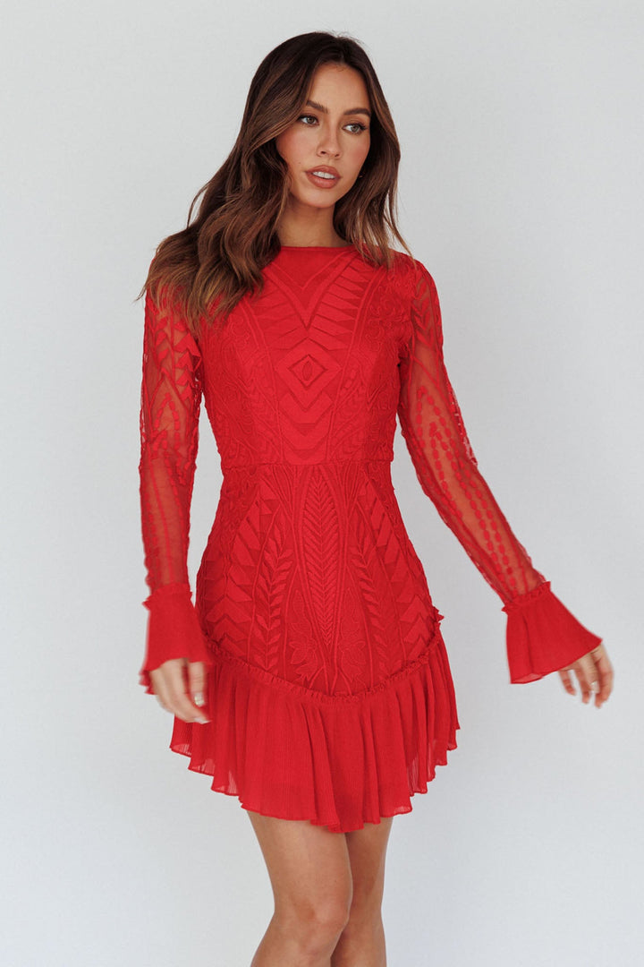 Julie Long Sleeve Mini Dress