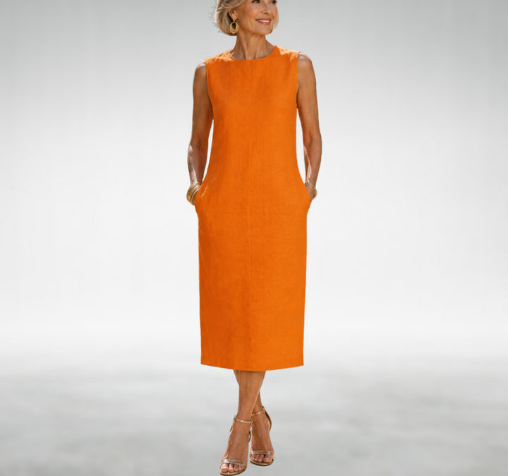 Camelle Elegant Midi Dress