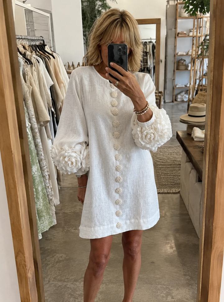 Florence Floral Button-Down Mini Dress