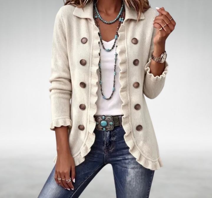Eve Classic Ruffle Cardigan