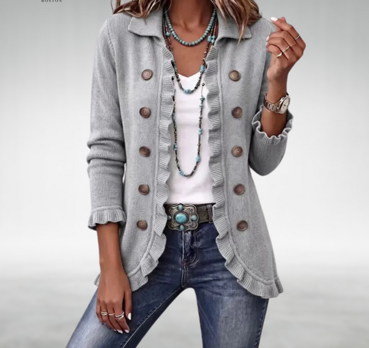 Eve Classic Ruffle Cardigan