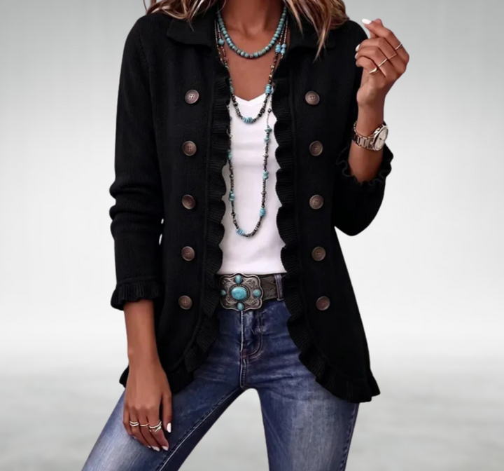 Eve Classic Ruffle Cardigan