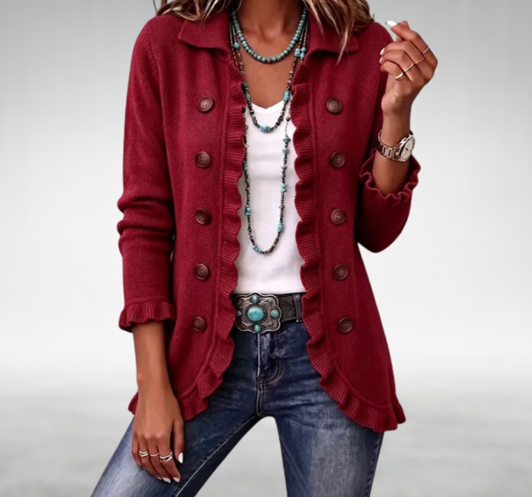 Eve Classic Ruffle Cardigan
