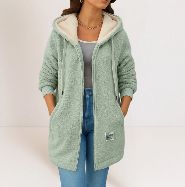 Hazel Hooded Teddy Fleece Coat