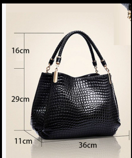 Valentina Crocodile Shoulder Bag