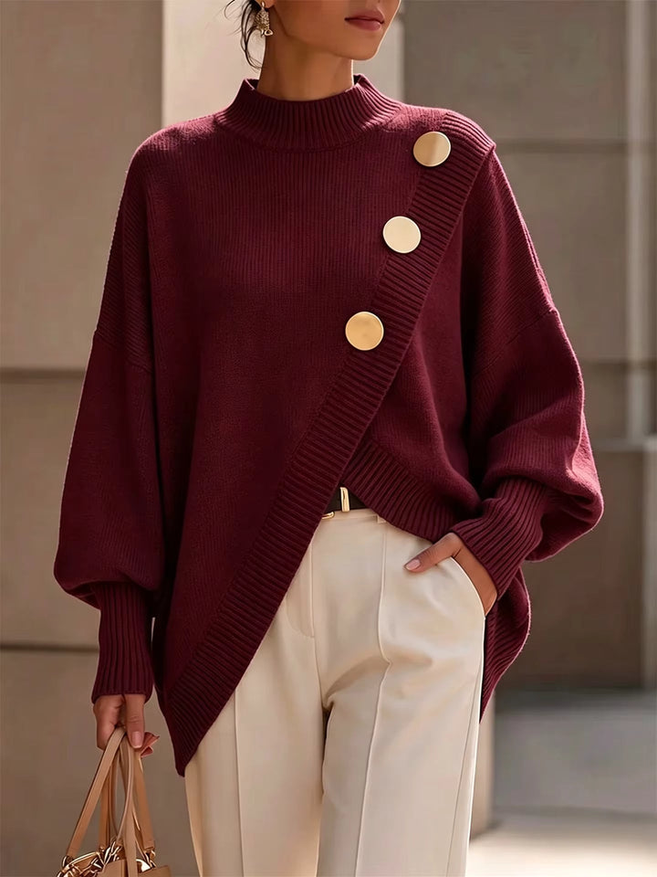Amelia Button Detail Knit Sweater