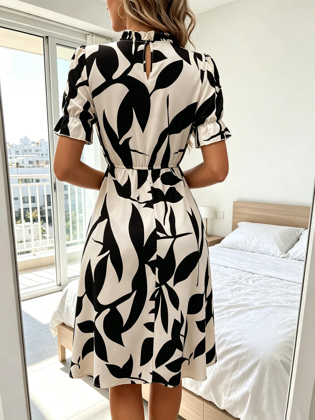 Blair – Botanical Print Mini Dress