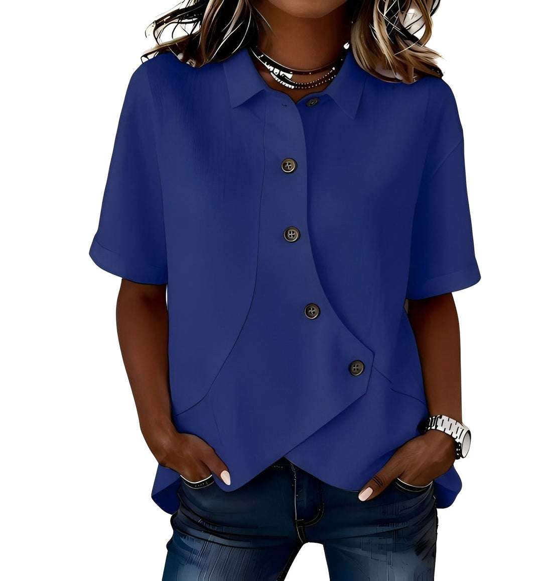 Parla Casual Button Detail Shirt