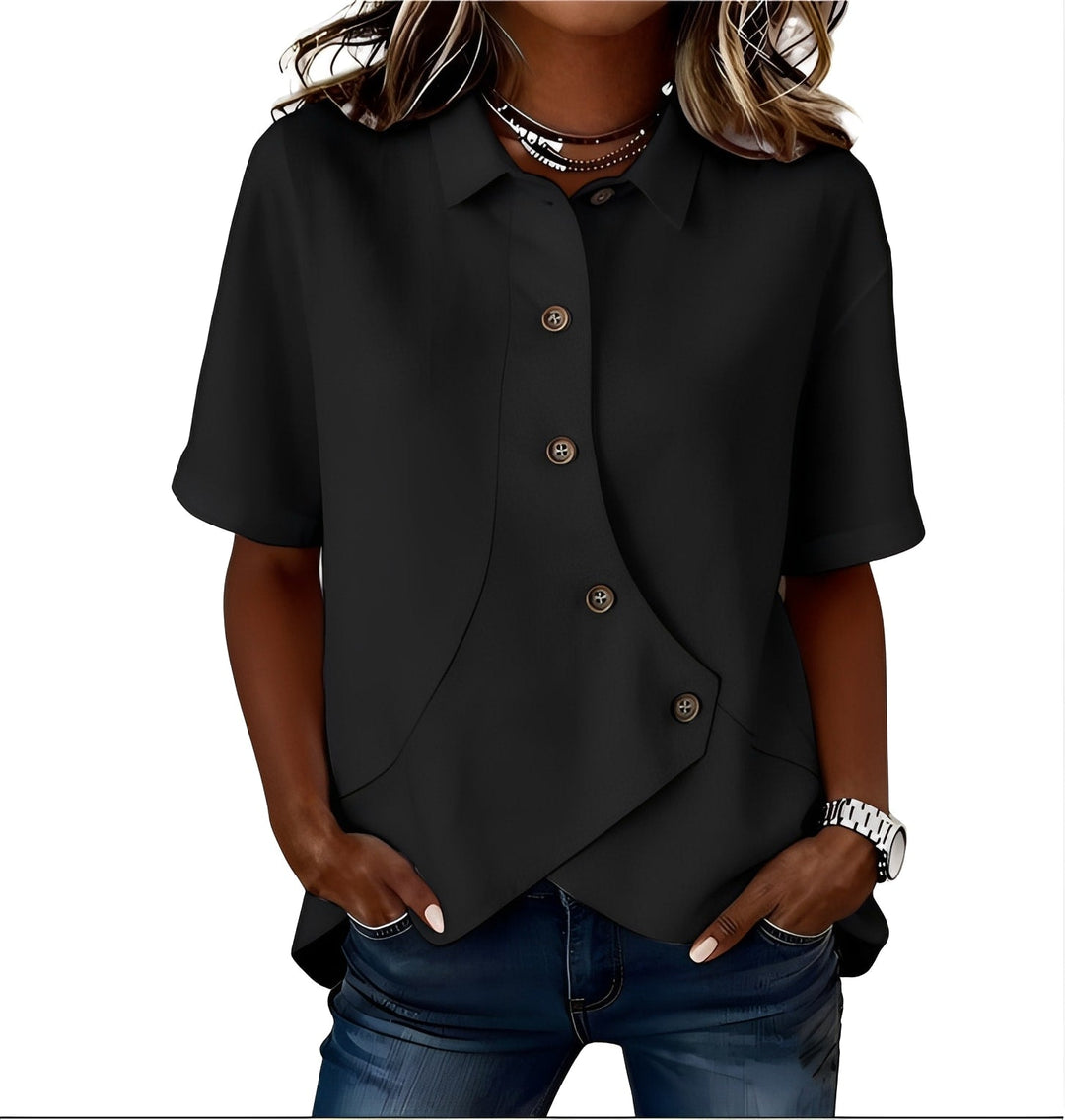 Parla Casual Button Detail Shirt