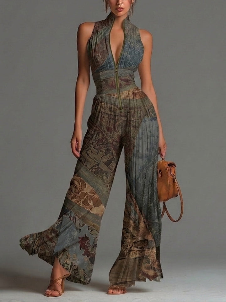 Selvaggia Ethnic Print Jumpsuit