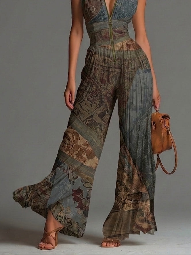 Selvaggia Ethnic Print Jumpsuit detail 2