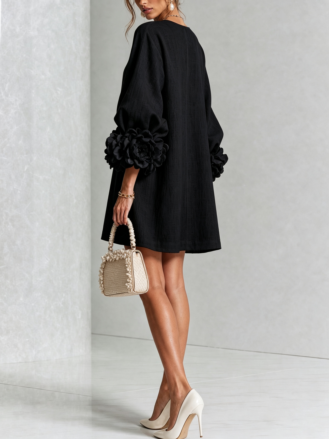 Florence Floral Button-Down Mini Dress