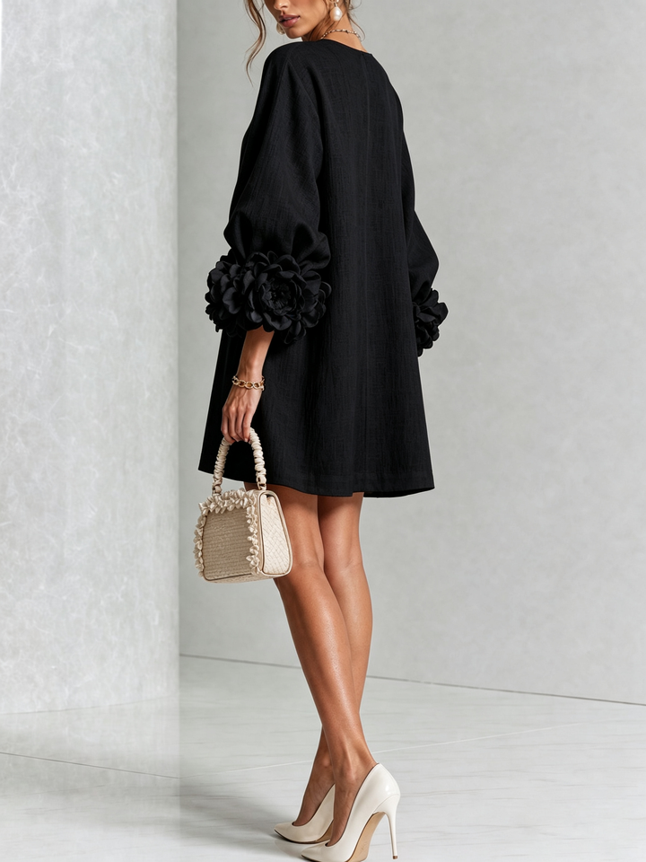 Florence Floral Button-Down Mini Dress