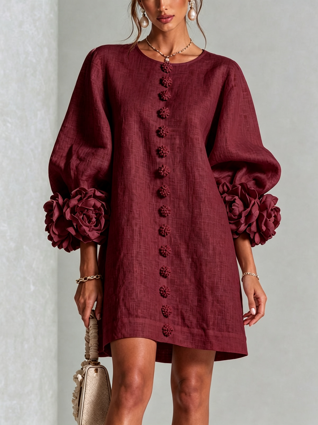 Rosalie Button-Down Mini Dress
