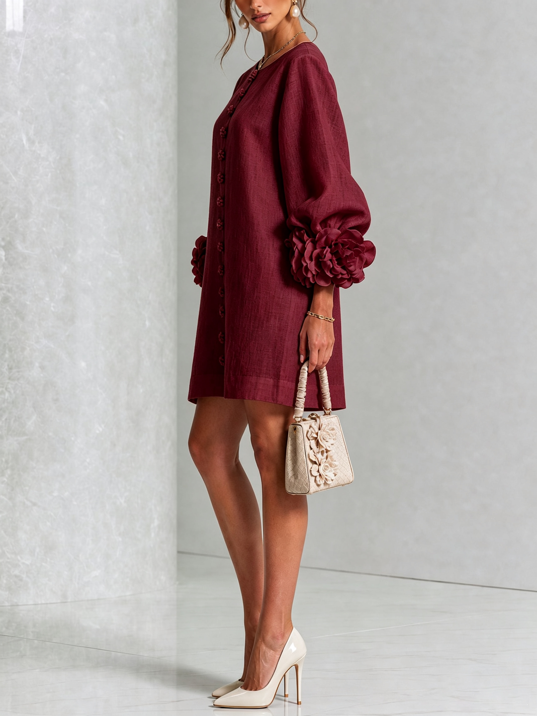 Rosalie Button-Down Mini Dress