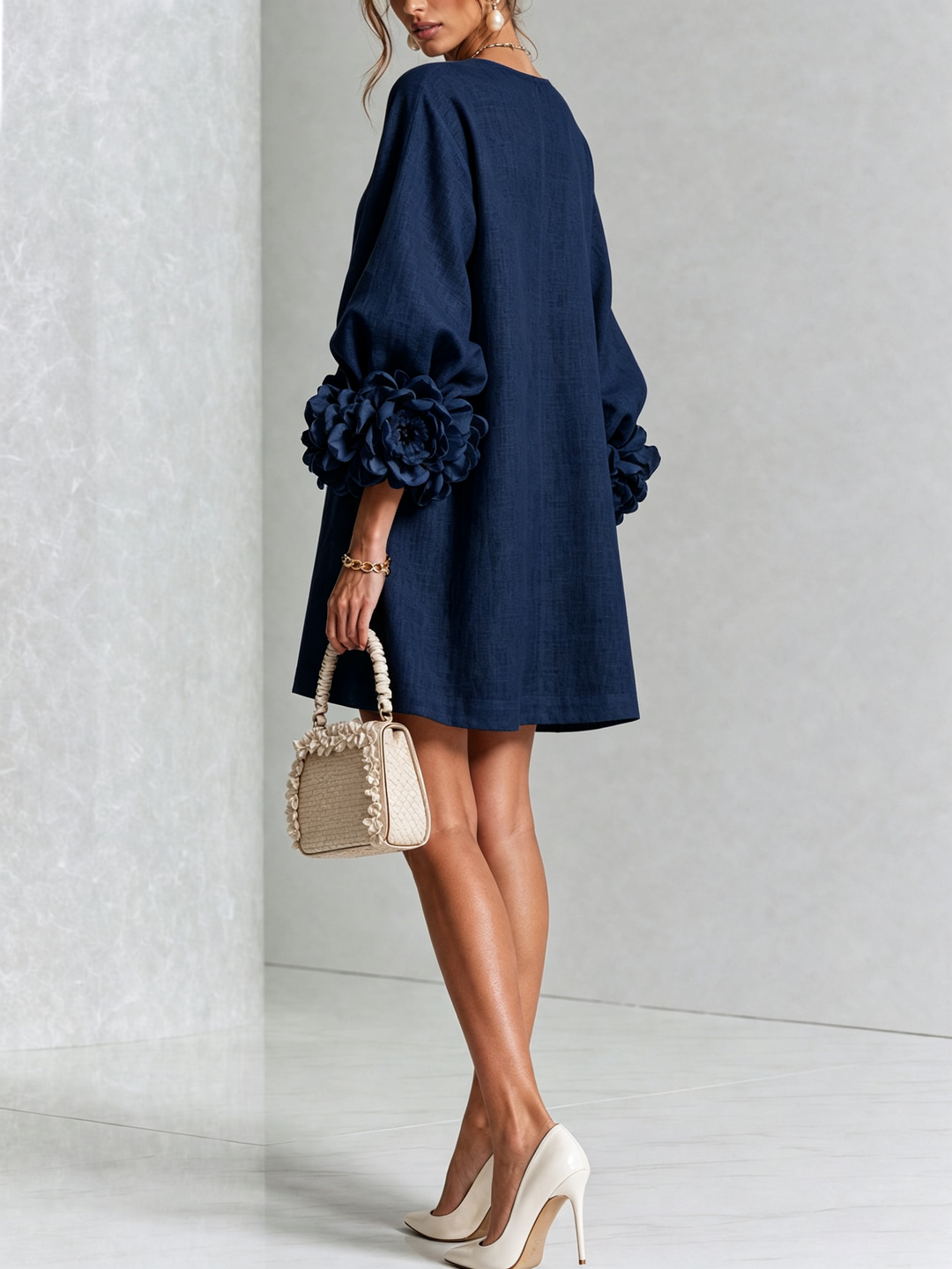 Florence Floral Button-Down Mini Dress