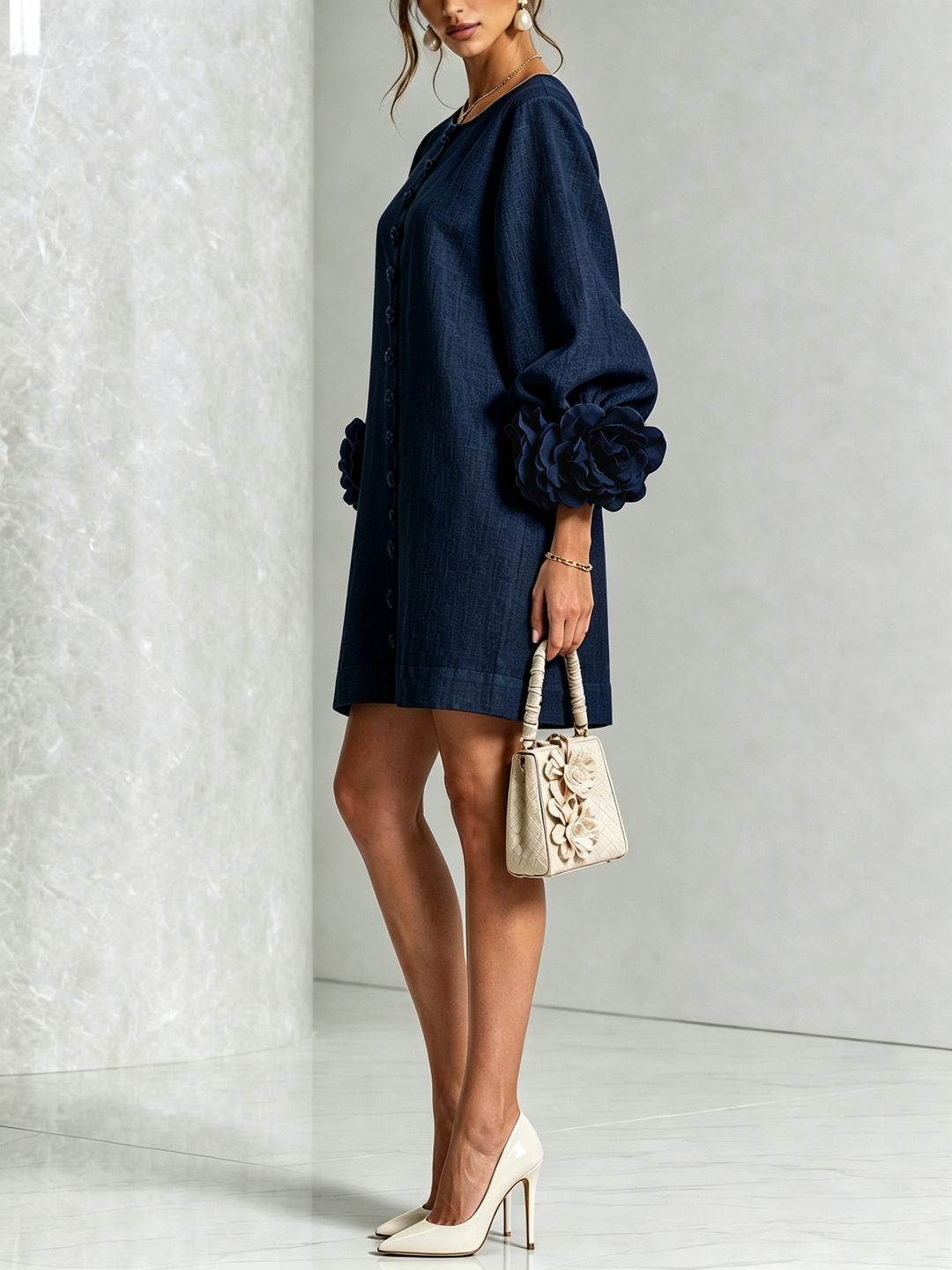 Rosalie Button-Down Mini Dress