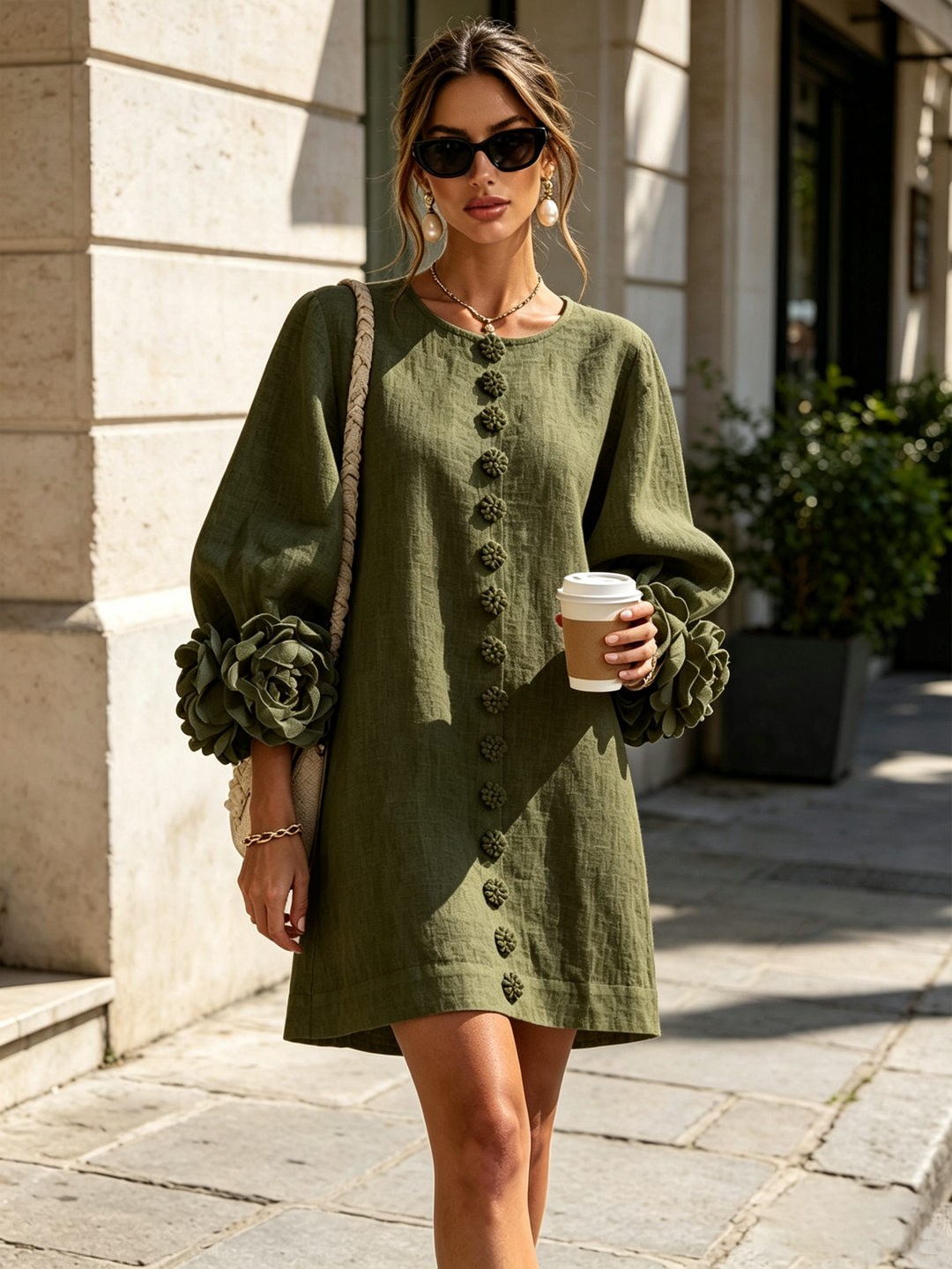 Rosalie Button-Down Mini Dress