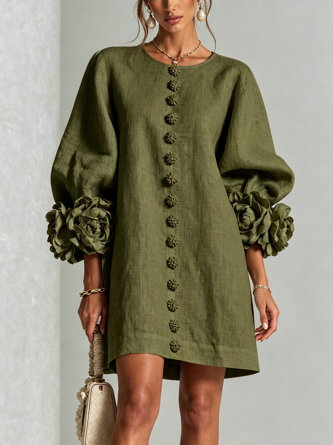 Rosalie Button-Down Mini Dress