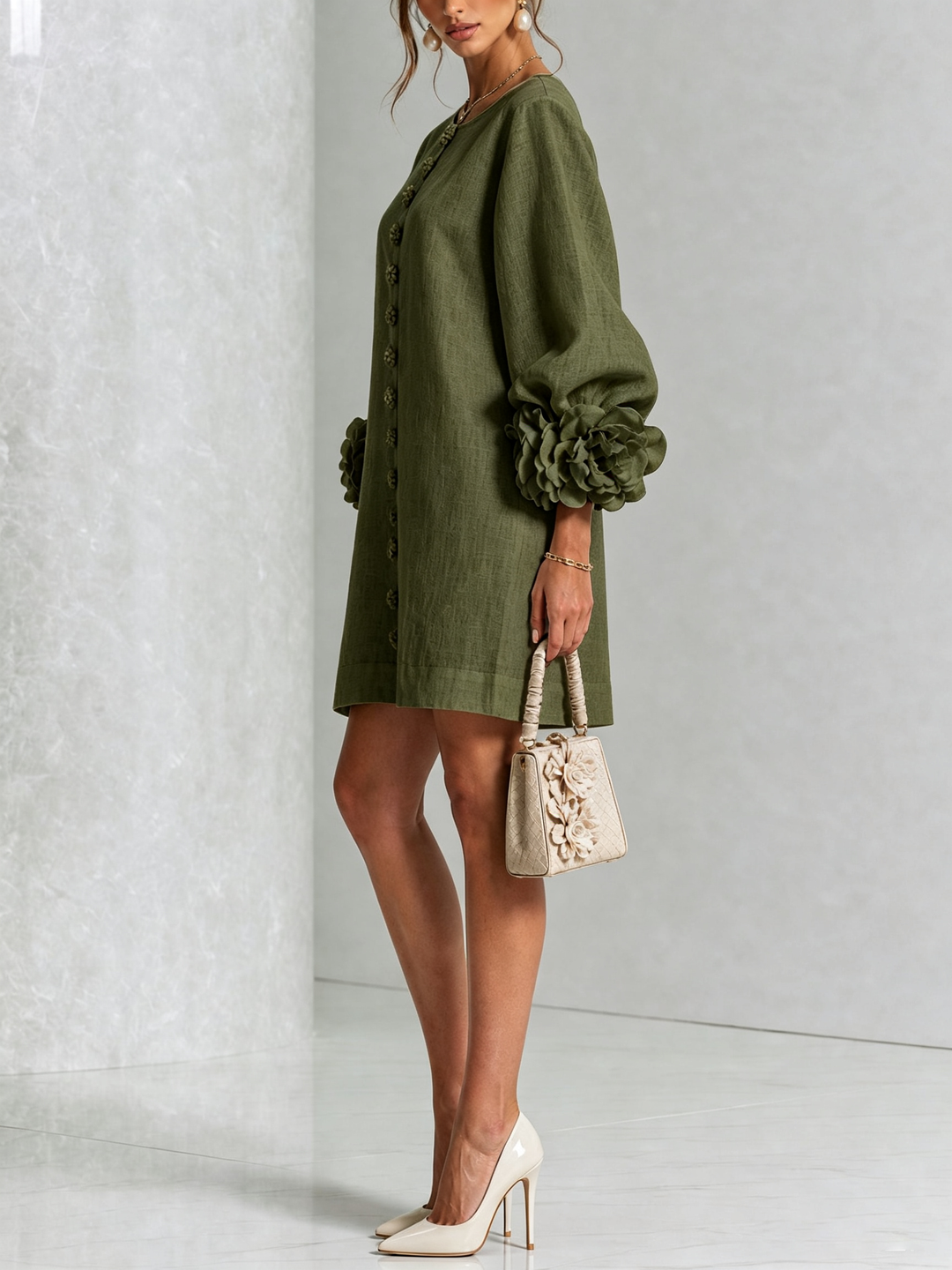Rosalie Button-Down Mini Dress