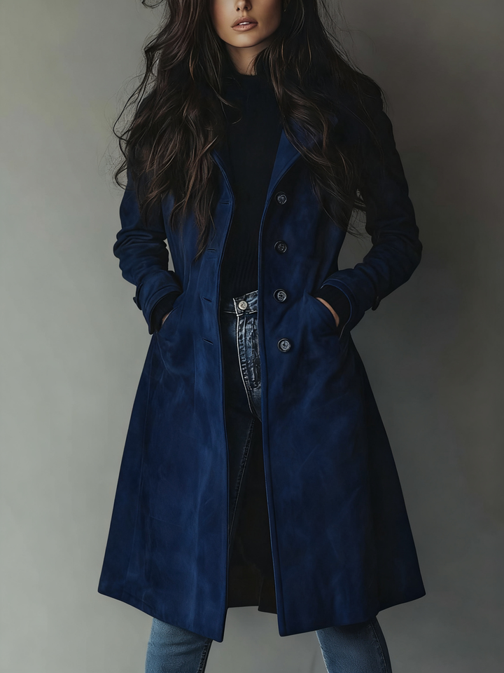 Teresa Timeless Suede Trench Coat