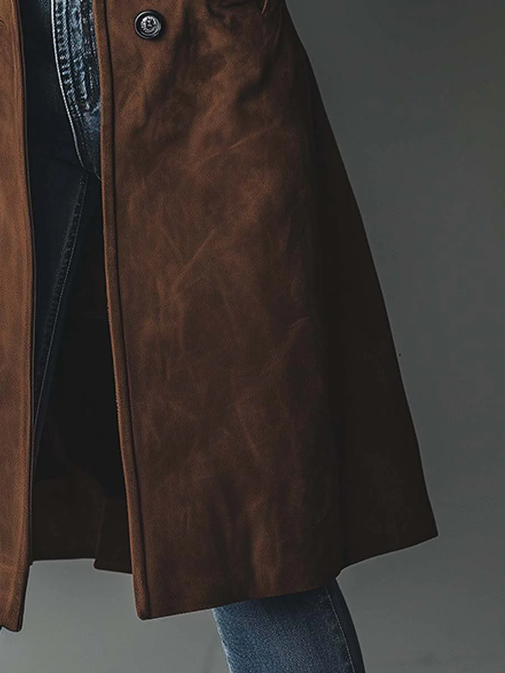 Teresa Timeless Suede Trench Coat