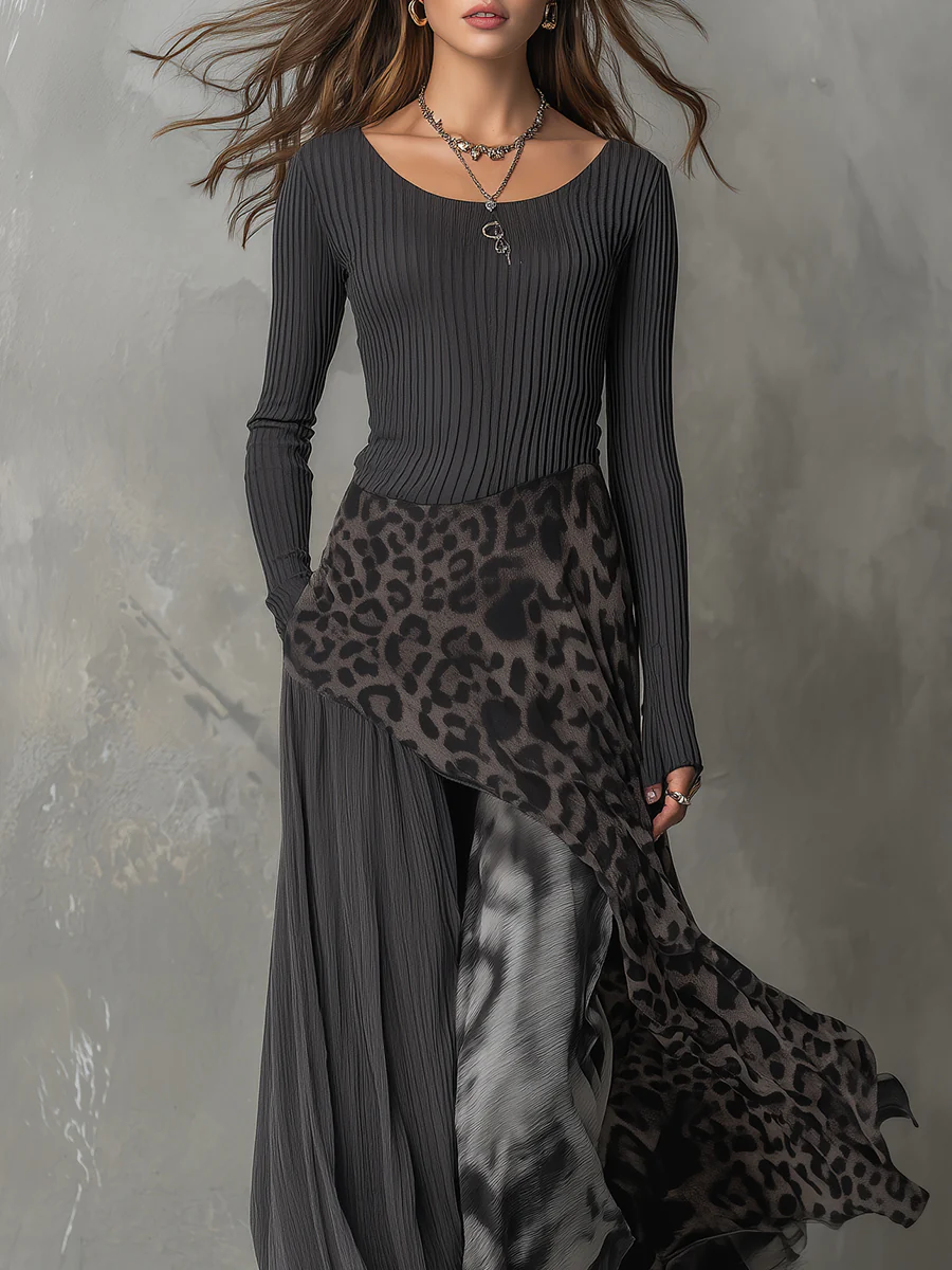Raven Elegant Maxi Dress