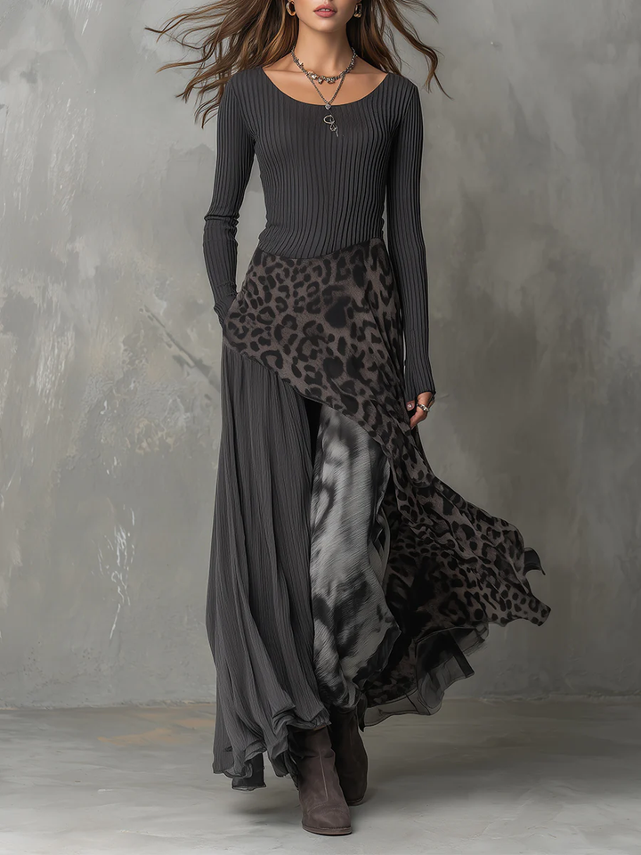 Raven Elegant Maxi Dress
