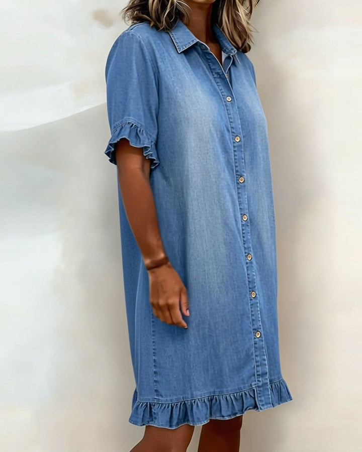 Solene Denim Shirt Dress