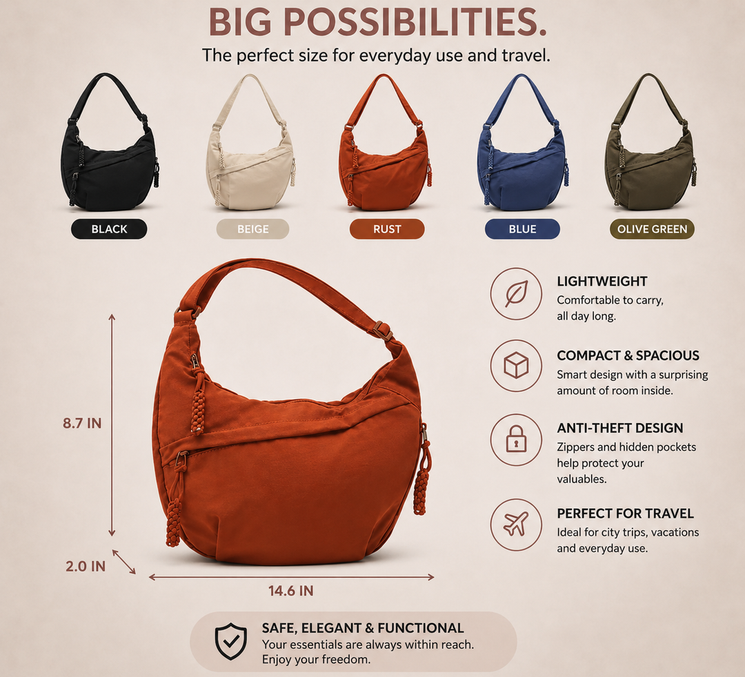 Aria Anti-Theft Shoulder Bag
