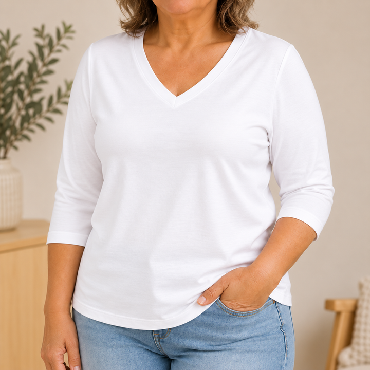 Mary-Ann Comfort V-Neck Tee