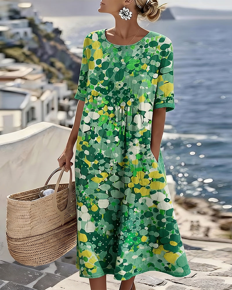 Elene Lightweight Floral Midi Dress