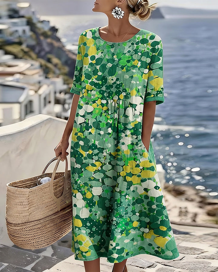 Elene Lightweight Floral Midi Dress
