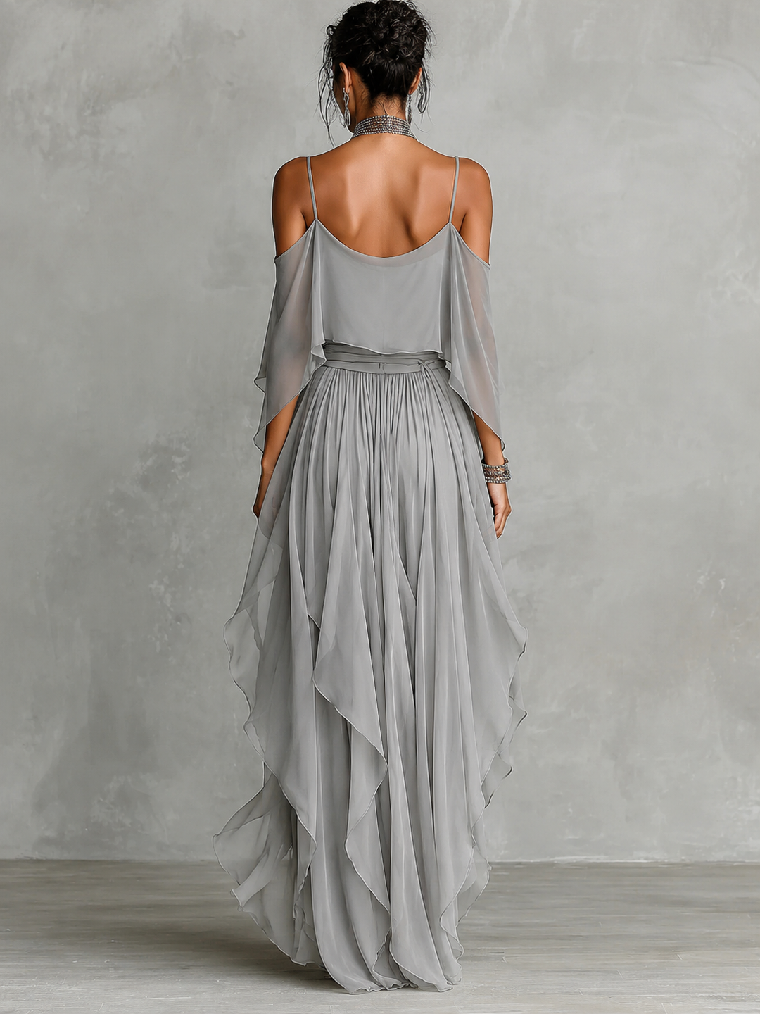 Isa Two-Piece Chiffon Set