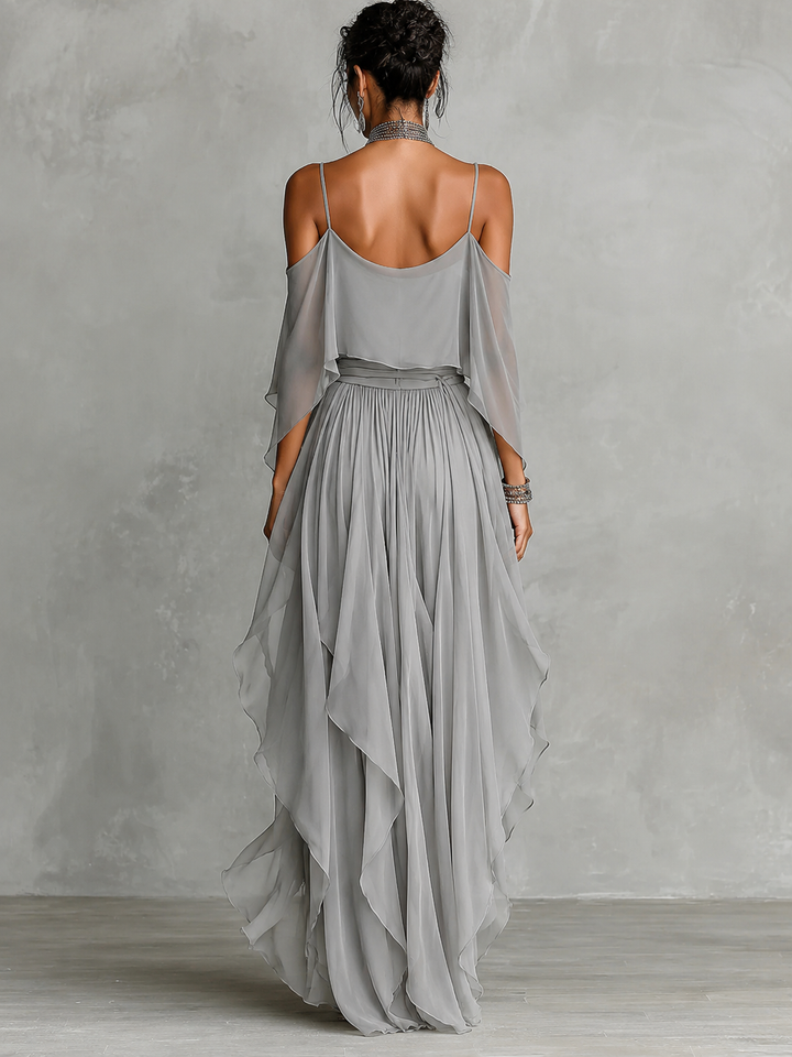 Isa Two-Piece Chiffon Set