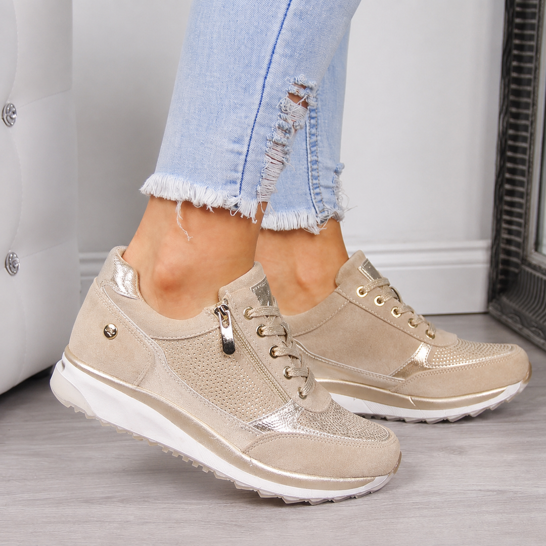 Amy Zip-Up Orthopedic Sneakers