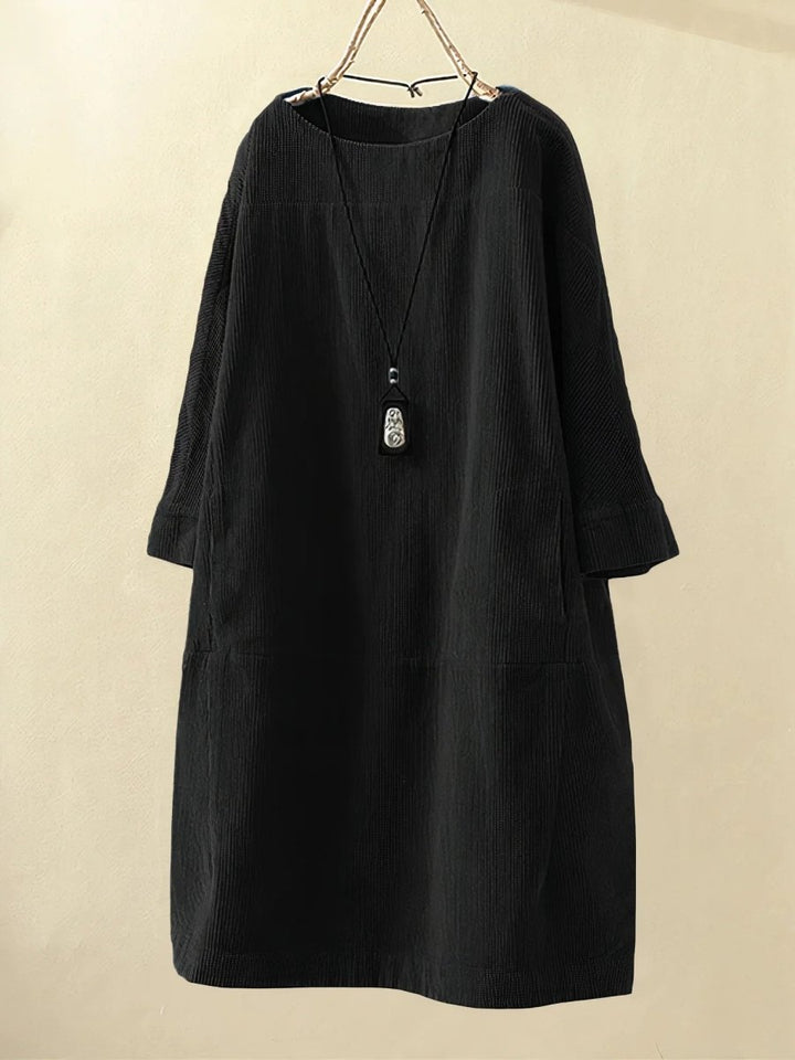 Bridie | Relaxed Fit Corduroy Midi Dress