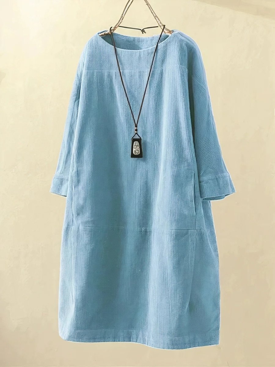 Bridie | Relaxed Fit Corduroy Midi Dress