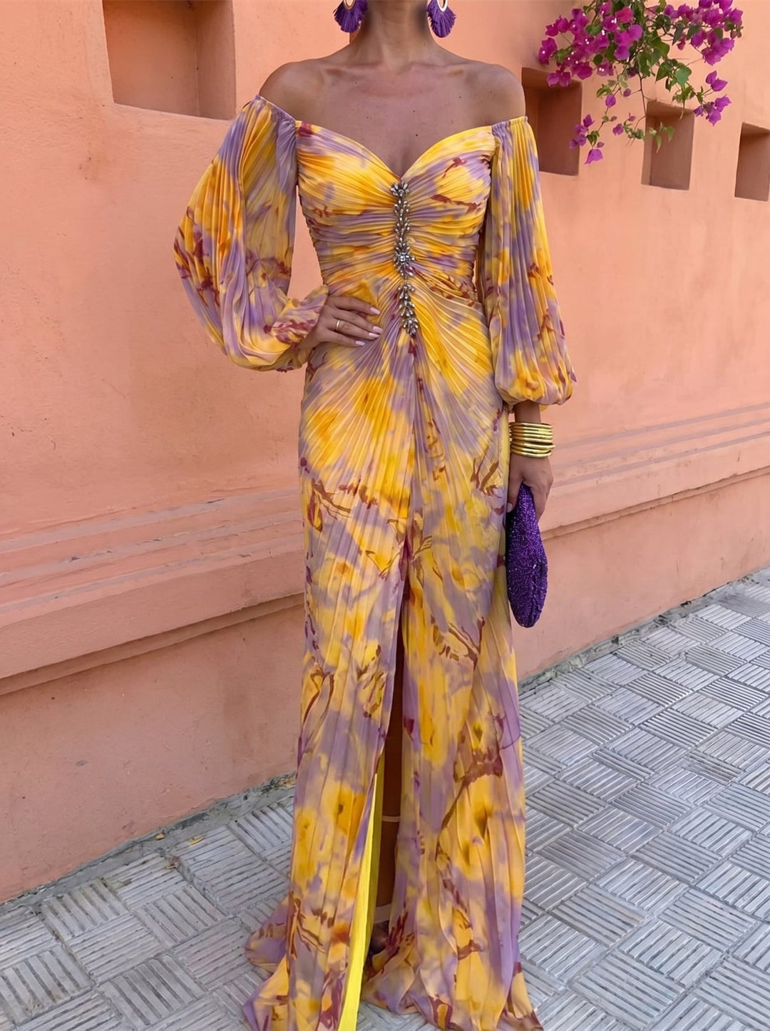 Diletta Maxi Dress - Yellow