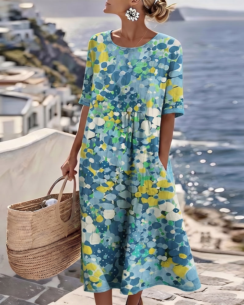Elene Lightweight Floral Midi Dress