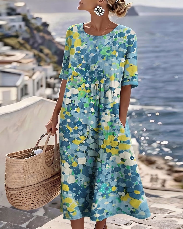 Elene Lightweight Floral Midi Dress