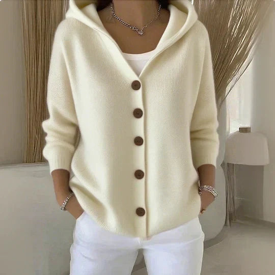 Zoé Soft Hooded Knit Cardigan