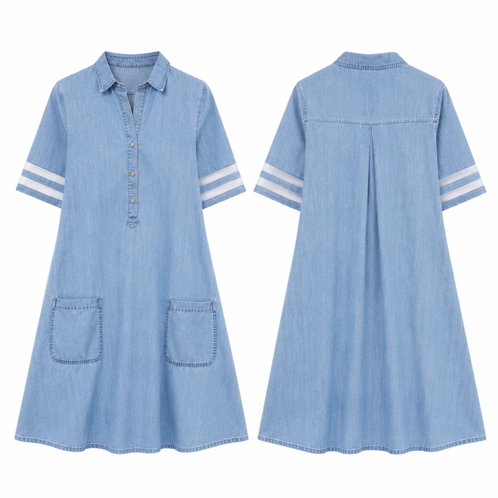 Harper Figure Flattering Denim Dress