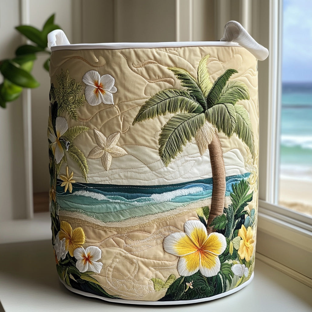 Palmora Quilted Laundry Basket