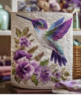 Eva Quilted Laundry Basket