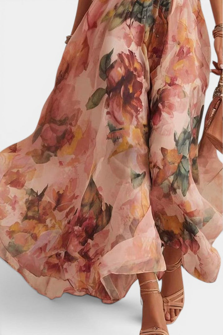 Michelle One-Shoulder Floral Maxi Dress