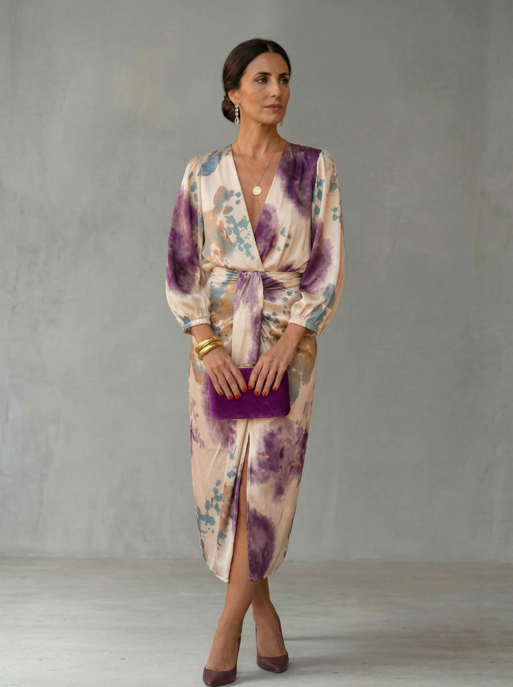 Valeria Elegant V-Neck Two Piece