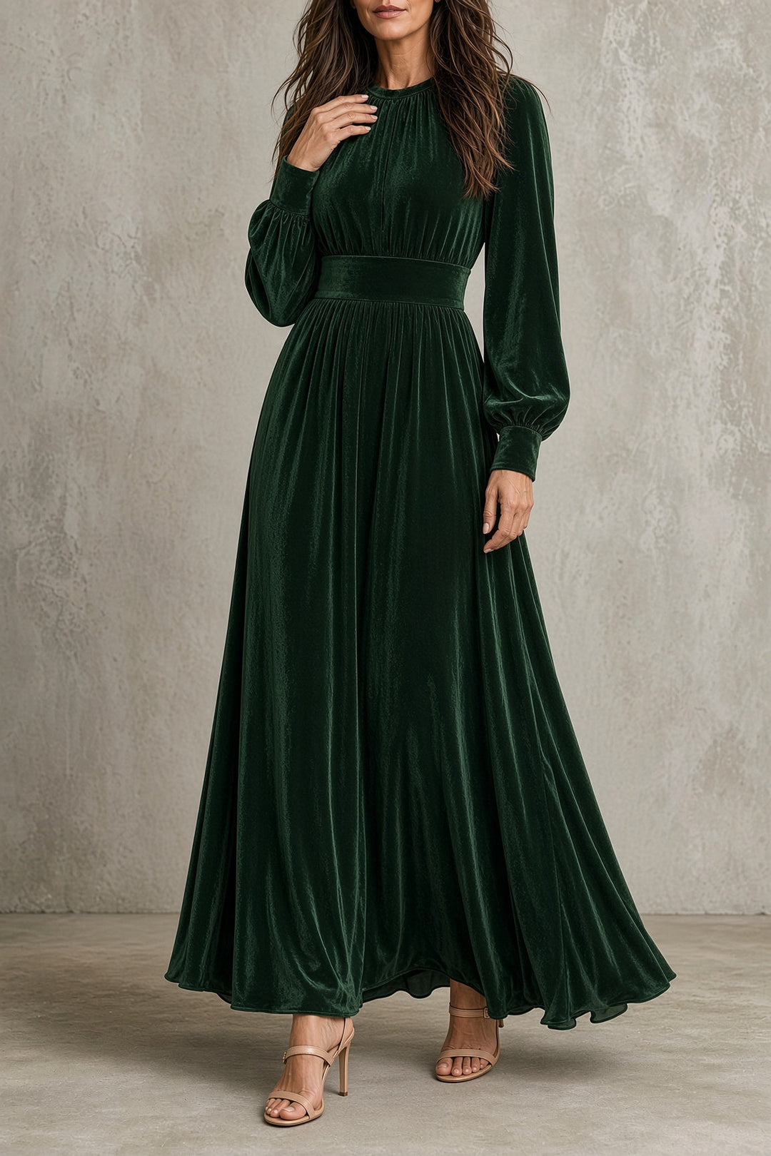 Elena Velvet Maxi Dress