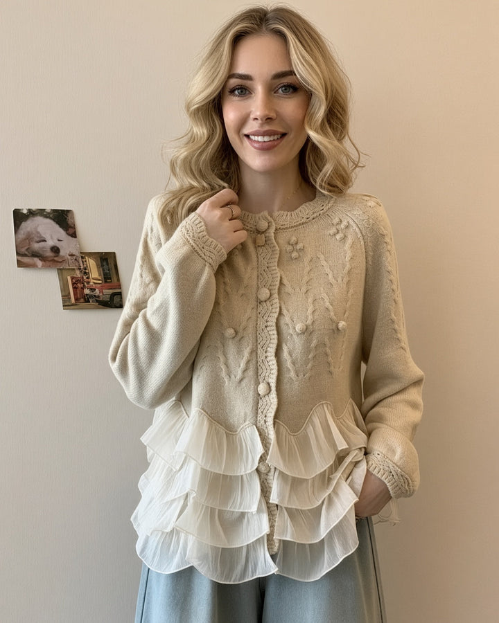 Natalie Ruffle Cardigan