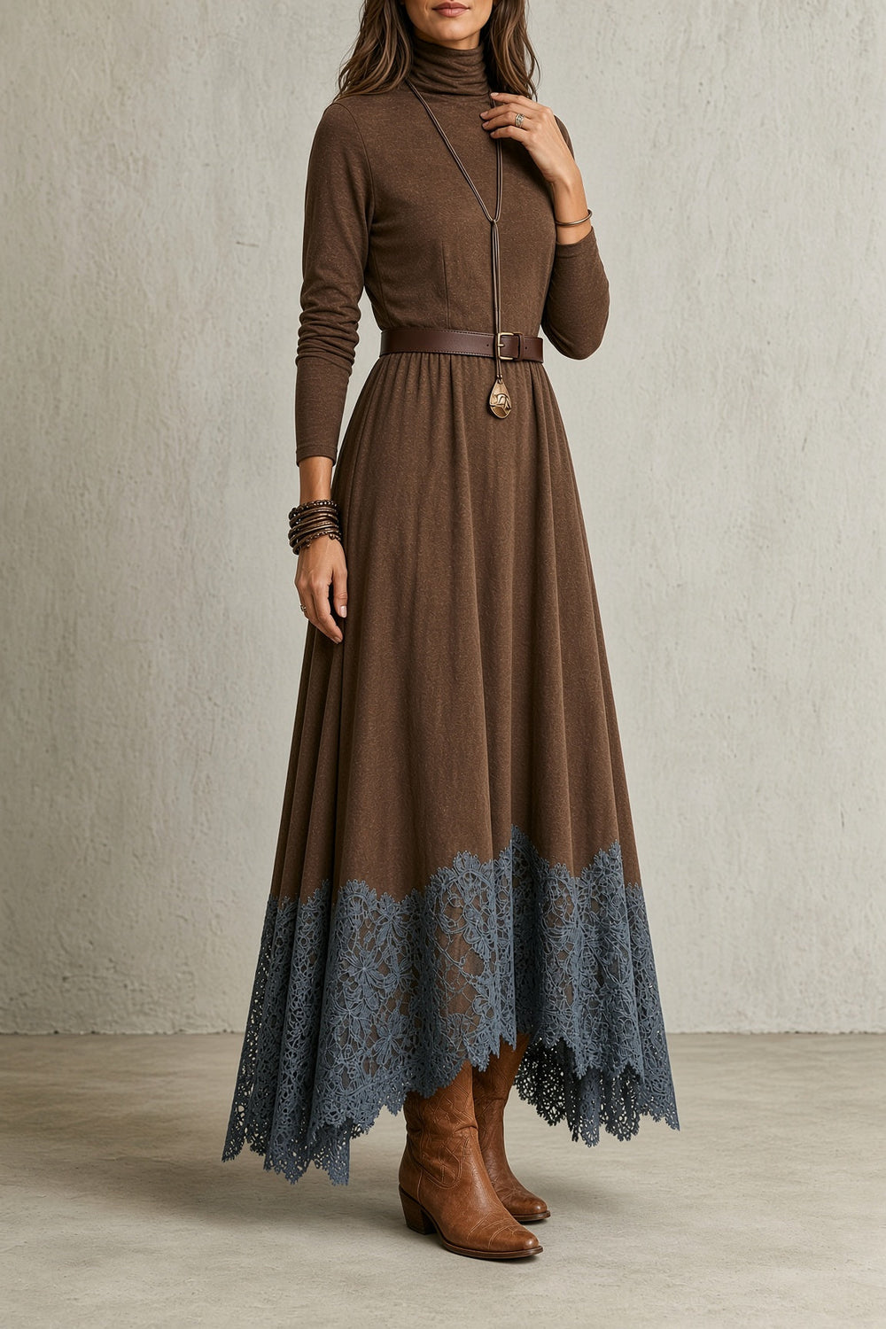 Sarah Vintage Turtleneck Dress